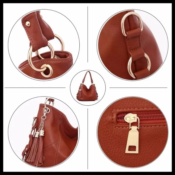 NEW ELVA Hobo Shoulder Bag - Picture 4 of 7